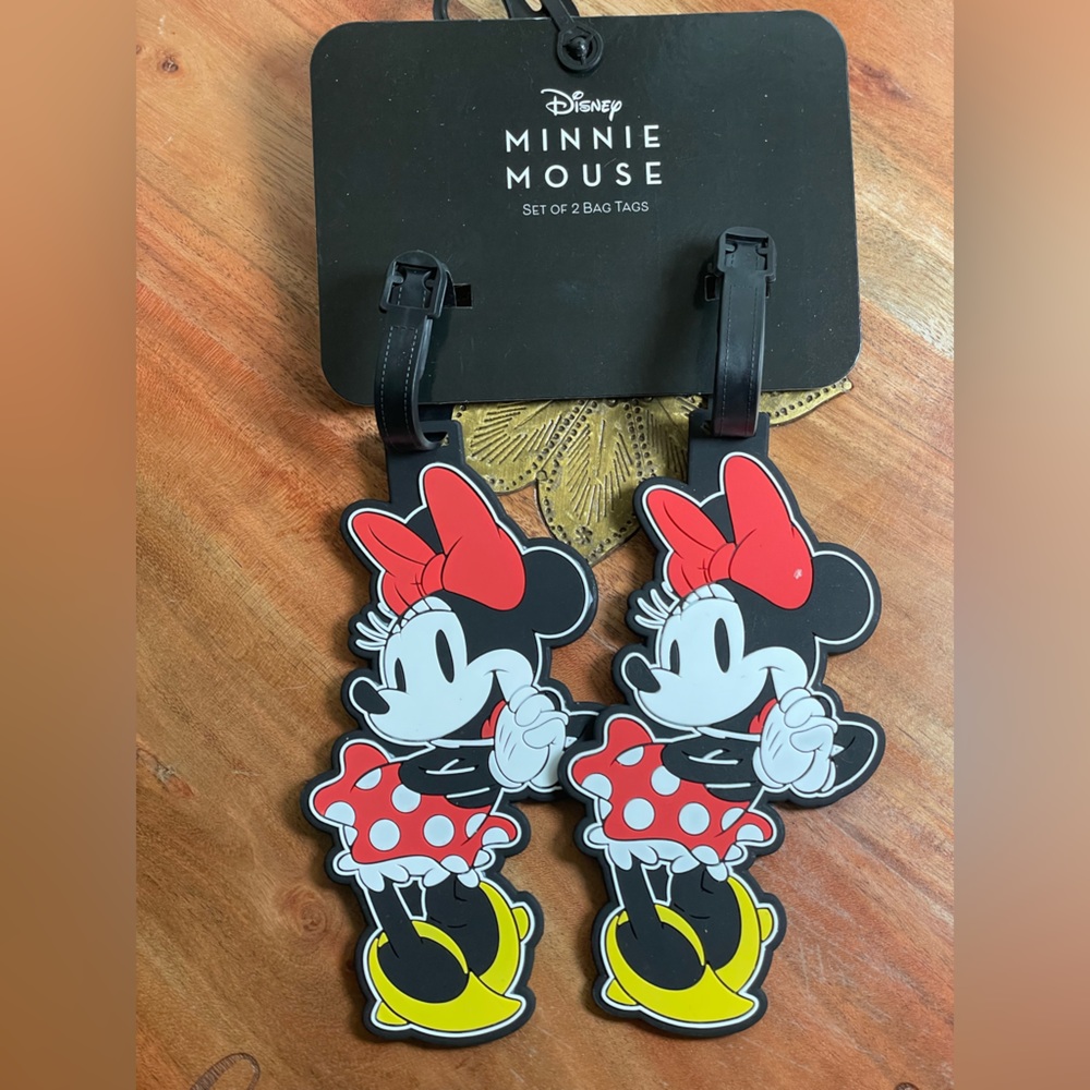 DISNEY Minnie Mouse Luggage Tags - Set of 2
